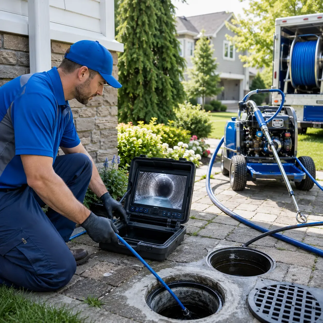 Outdoor drain cleaning professionals serving Pecks Mill, WV